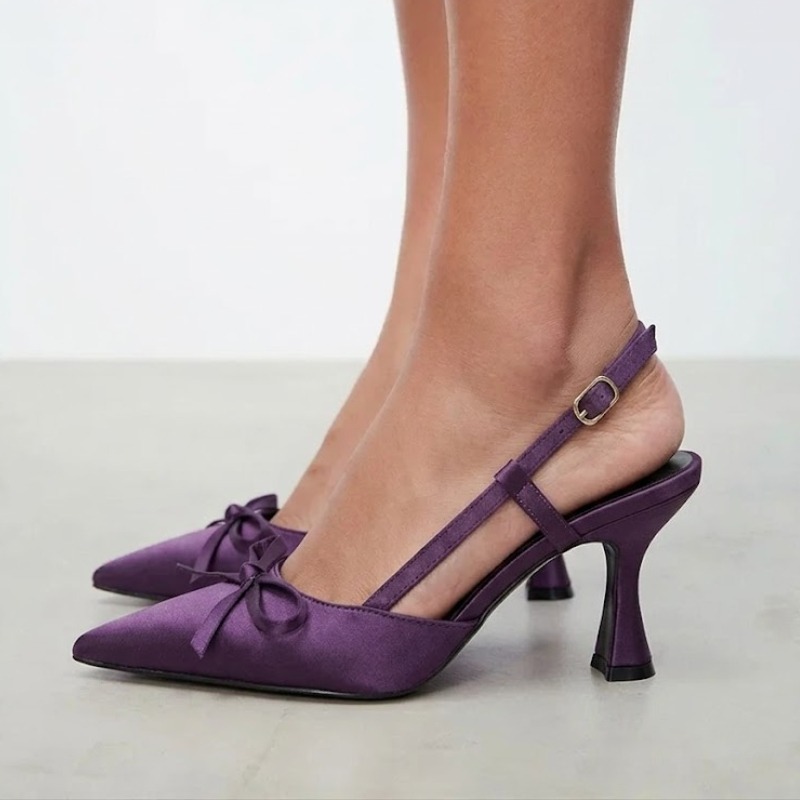 Sepatu Wanita Elegan Warna Ung - Slip Dress Satin ulasan dan harga