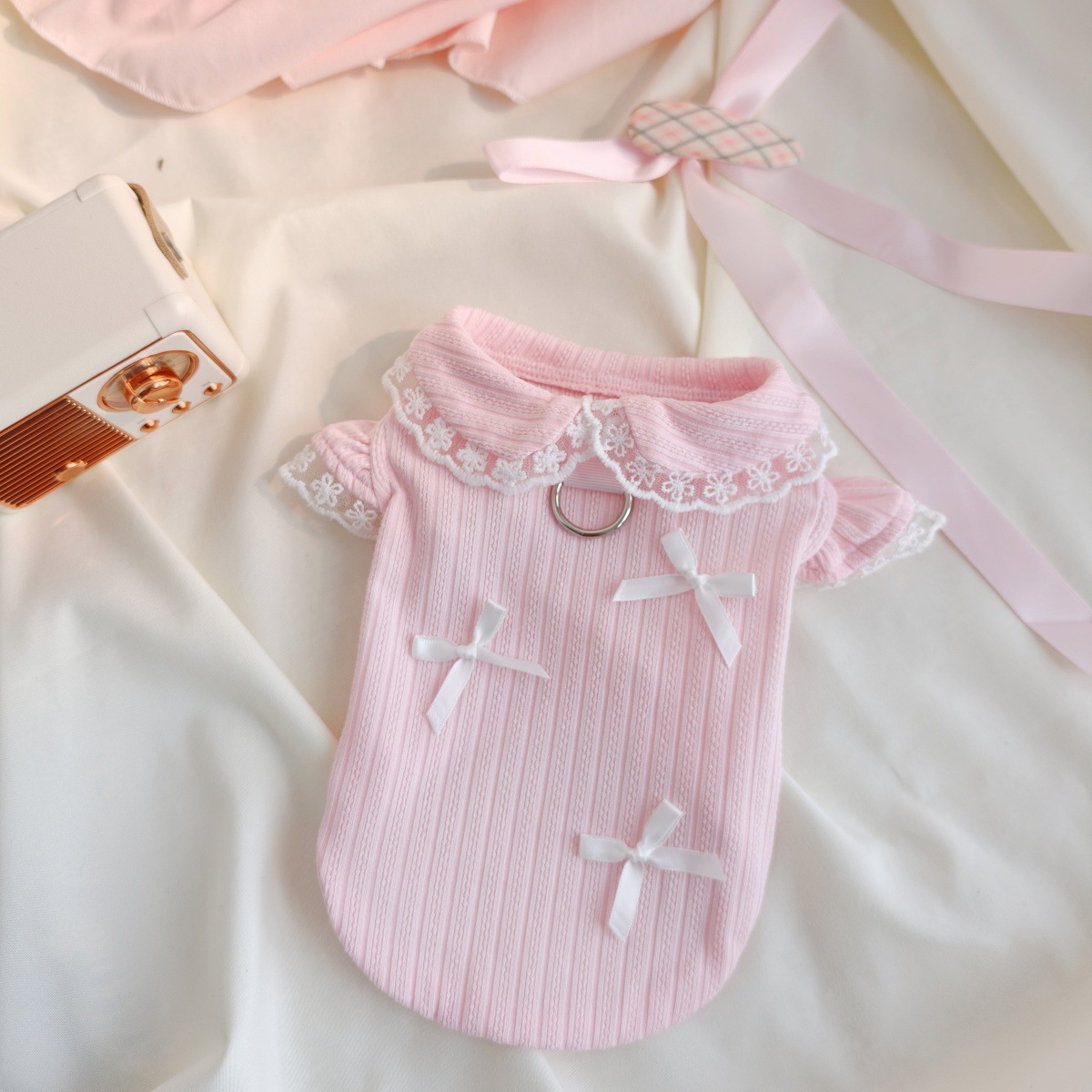 Rompi Renda Pita Pet Spring, K - Lace Teddy Lingerie ulasan dan harga