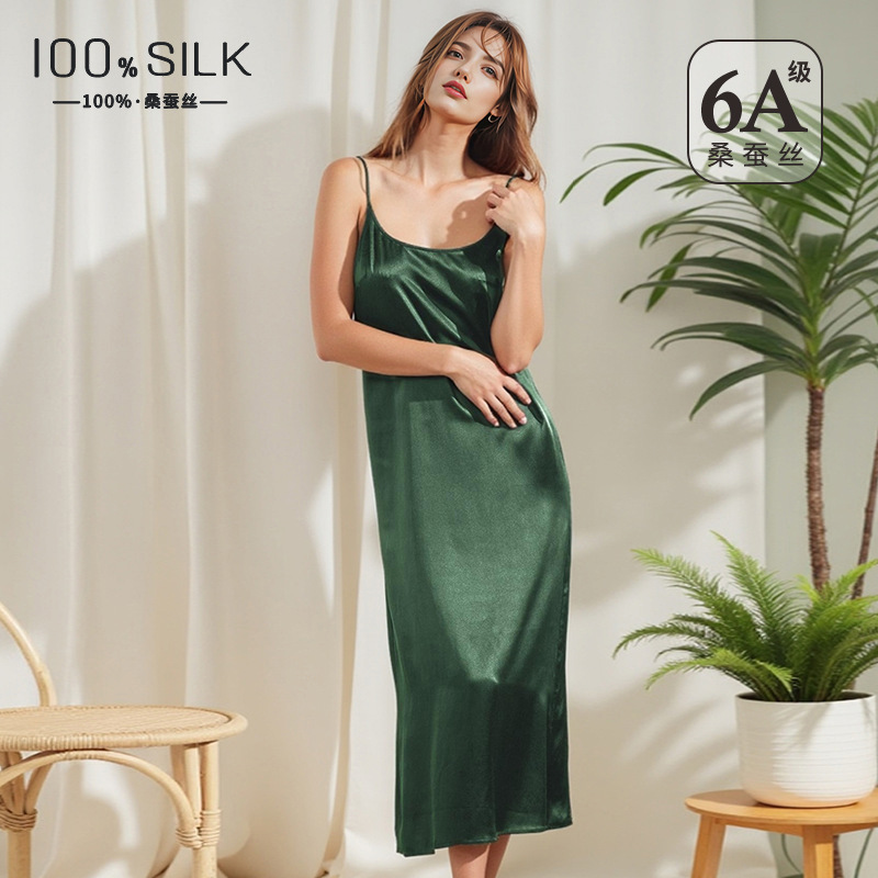 Gaun Tidur Sutra Mulberry 100% - Robe Silk Women ulasan dan harga