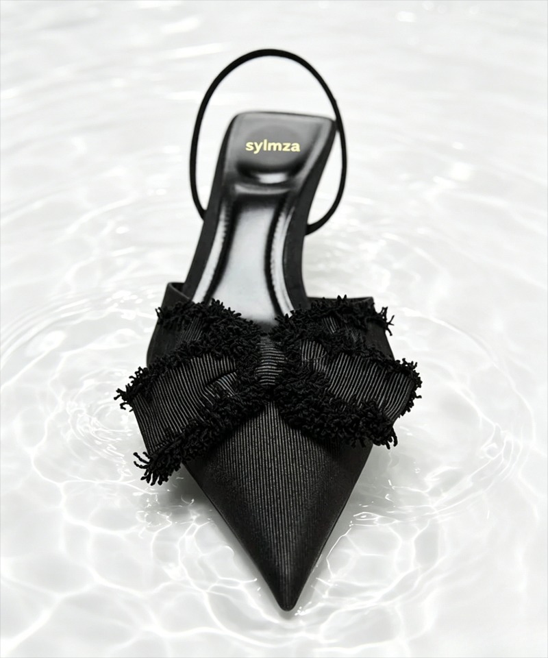 Sepatu Pumps Wanita Hitam Sati - Slip Dress Satin ulasan dan harga
